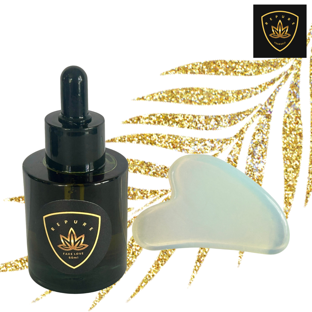 Face Love + Opalite Crystal Gua Sha Duo